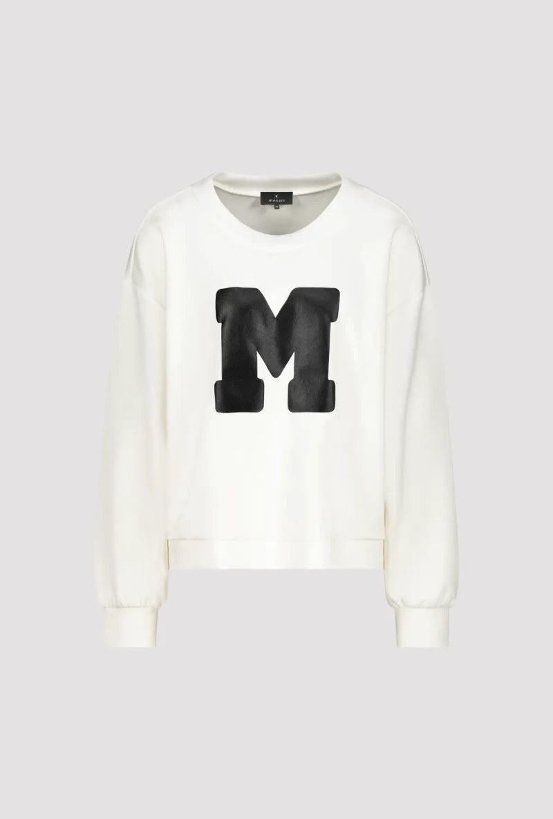 Monari Sweatshirt Mit Buchstaben Print