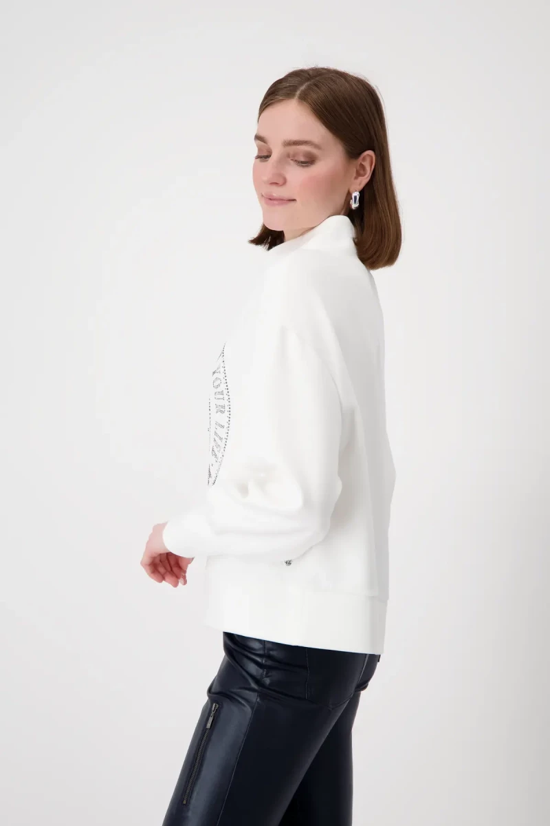 Monari Sweatshirt Mit Emblem Print