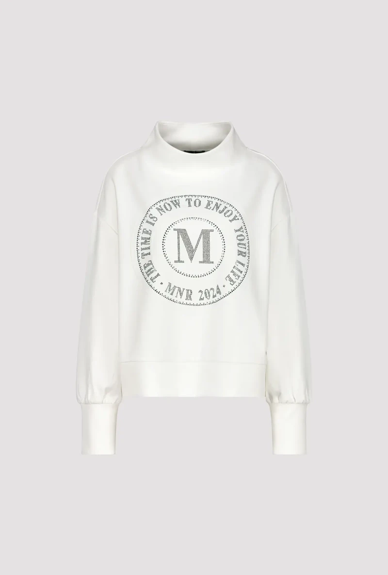 Monari Sweatshirt Mit Emblem Print