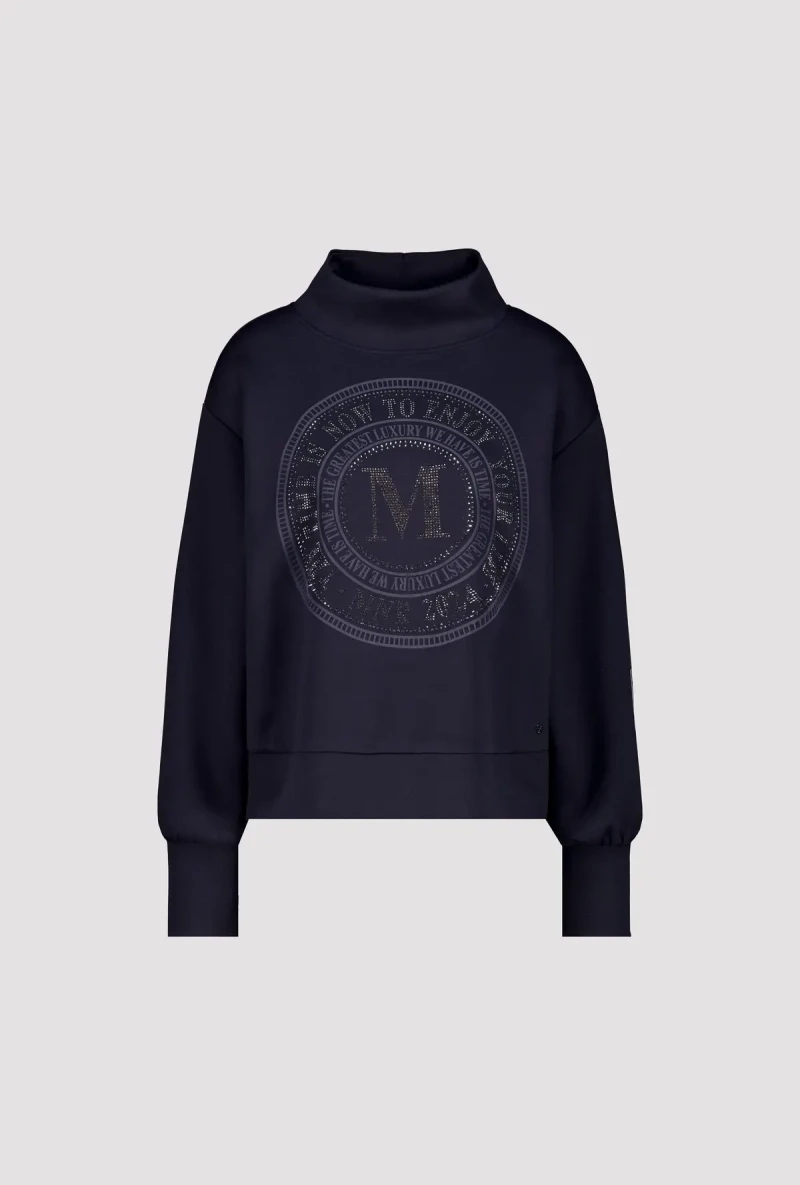Monari Sweatshirt Mit Emblem Print