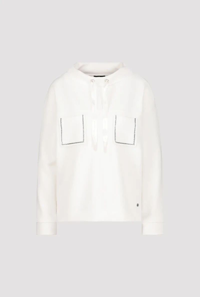 Monari Sweatshirt Mit Geschmückten Taschen