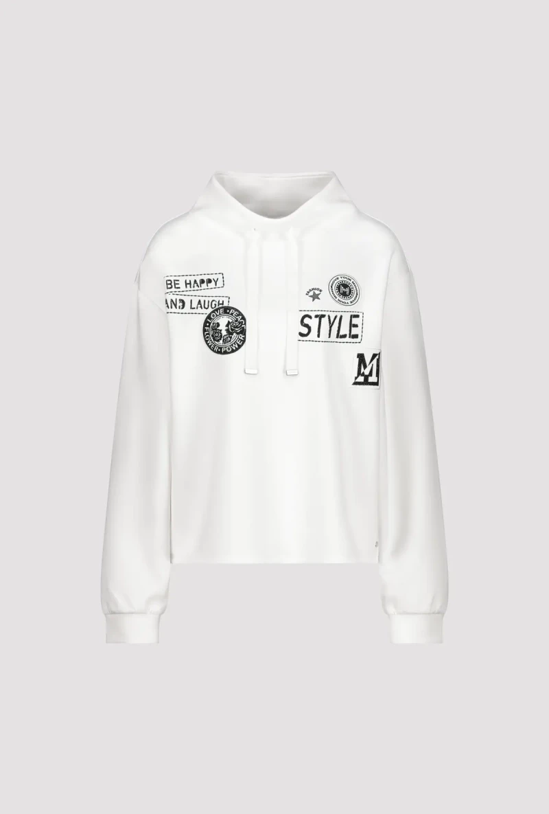 Monari Sweatshirt Mit Patches Und Strass