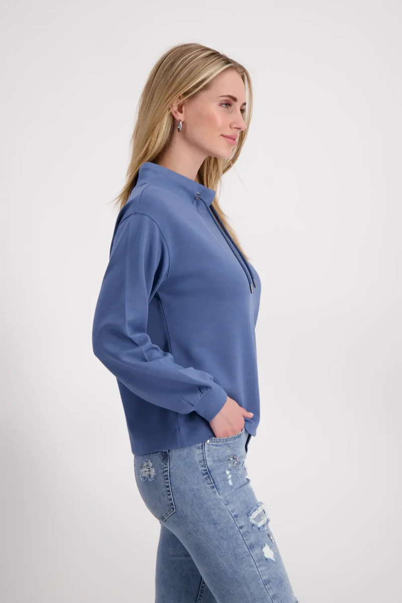 Monari Sweatshirt Mit Stehkragen