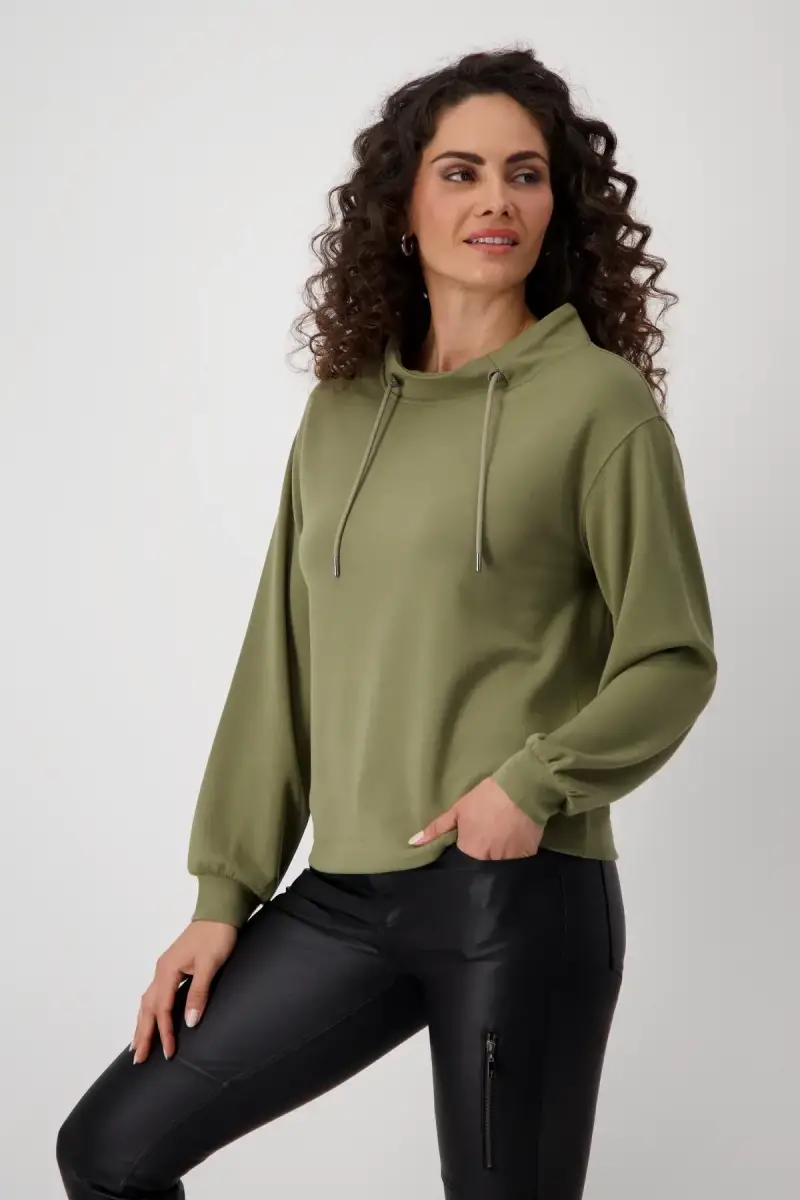 Monari Sweatshirt Mit Stehkragen