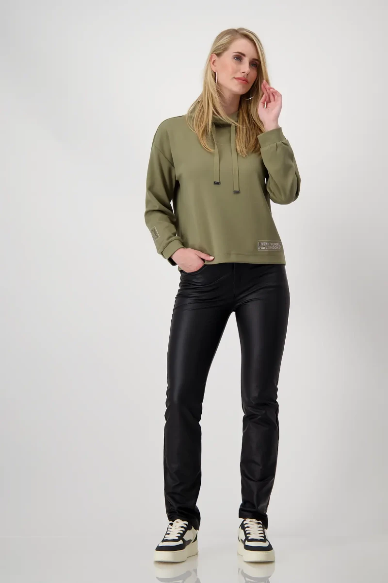 Monari Sweatshirt mit Stehkragen