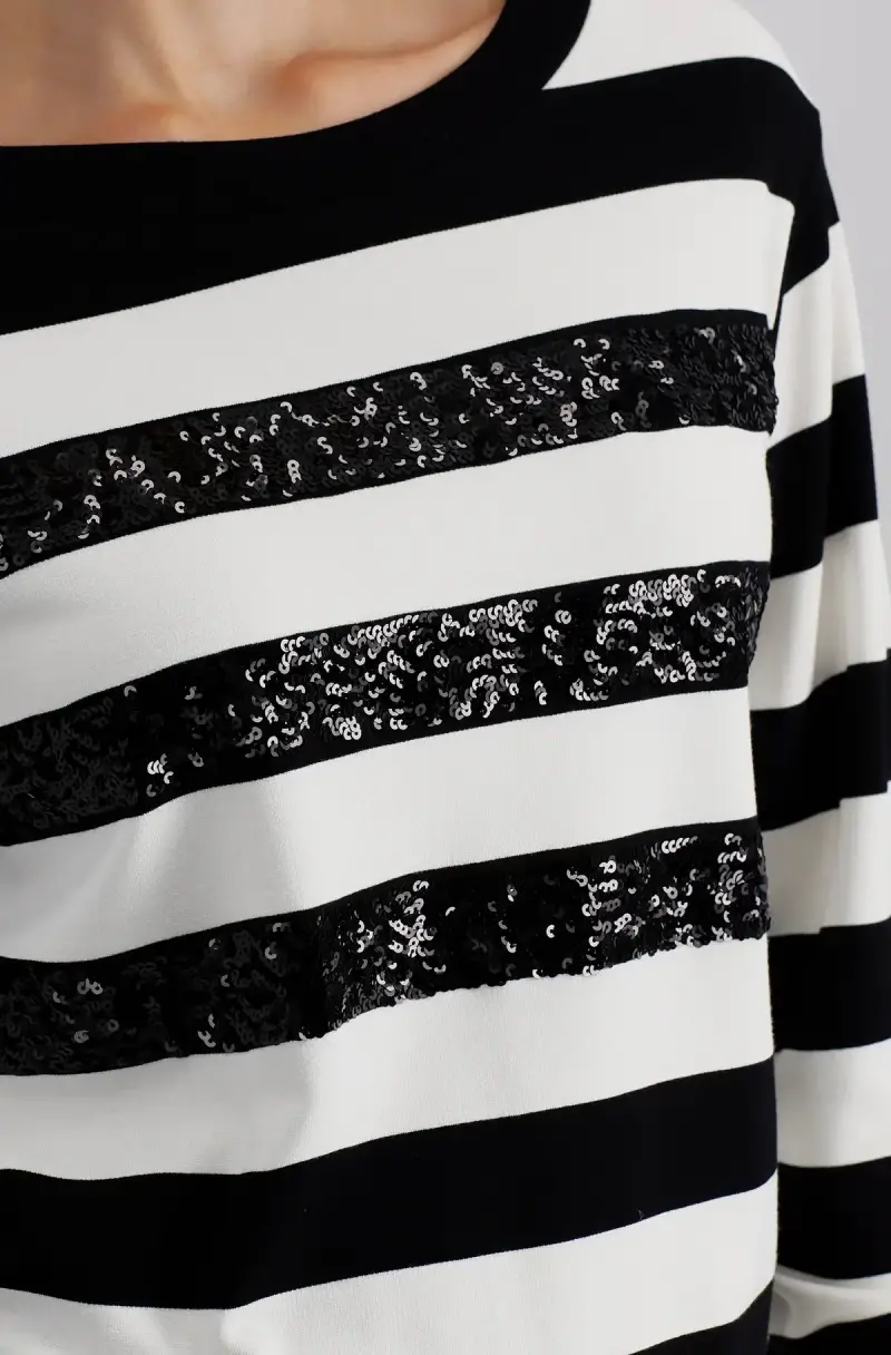 Monari Sweatshirt Mit Tonigen Pailletten