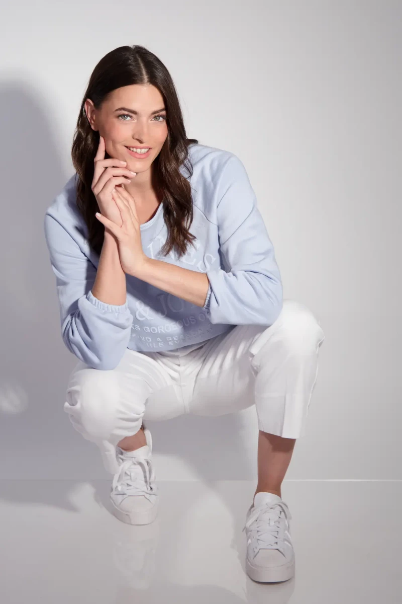 Monari Sweatshirt Mit Toniger Schrift