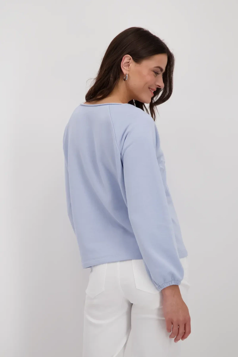 Monari Sweatshirt Mit Toniger Schrift