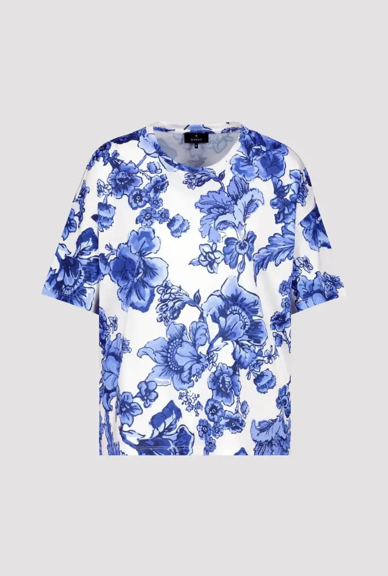 Monari T Shirt Mit Blumen