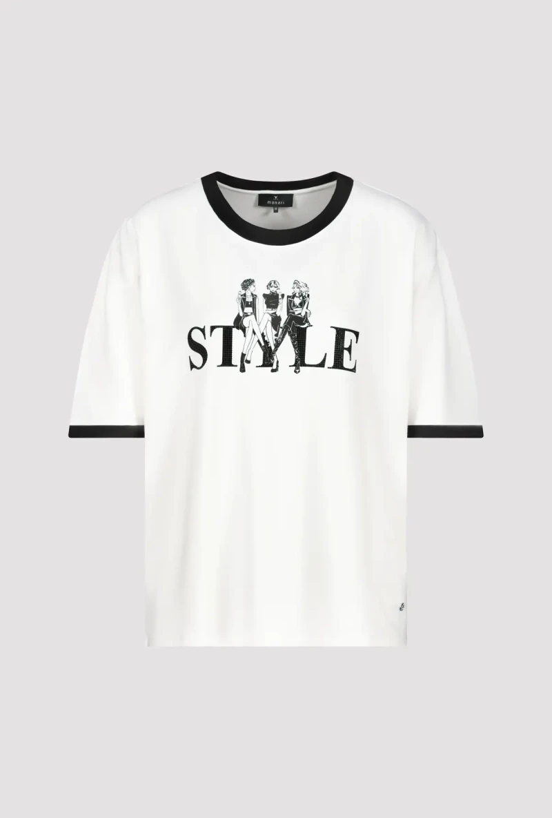 Monari T Shirt Mit Frauen Print