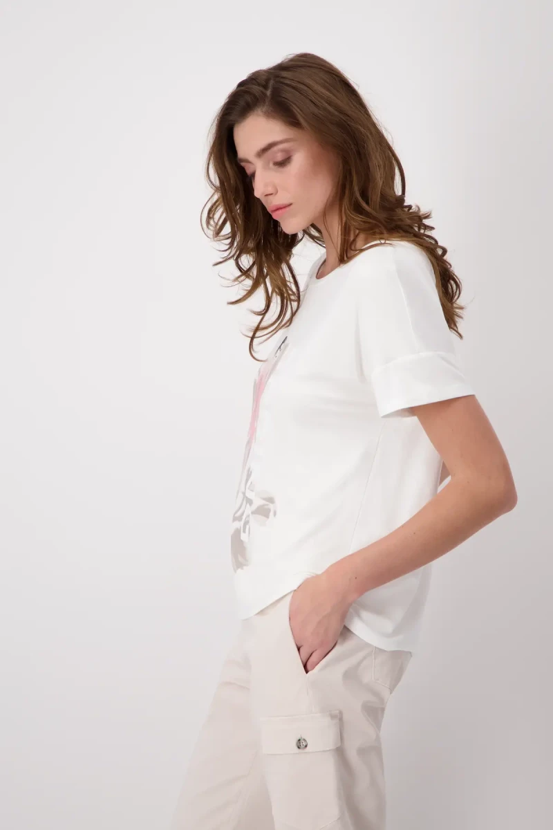 Monari T-Shirt Mit Frauen Zeichnung