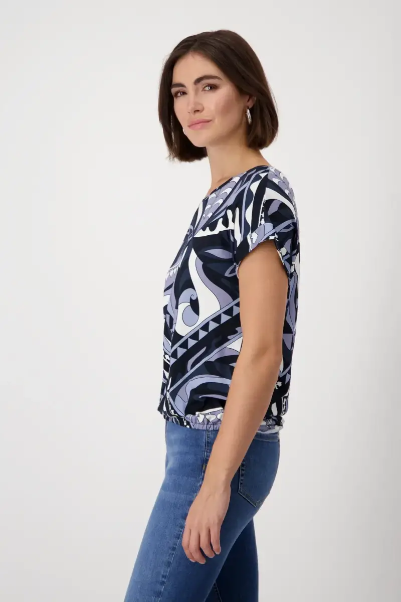 Monari T-Shirt Mit Ornamentmuster