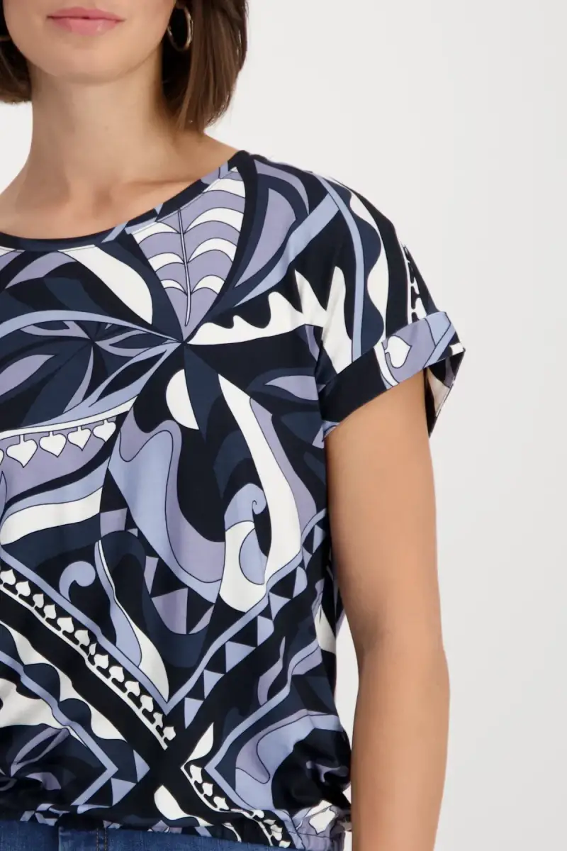 Monari T-Shirt Mit Ornamentmuster