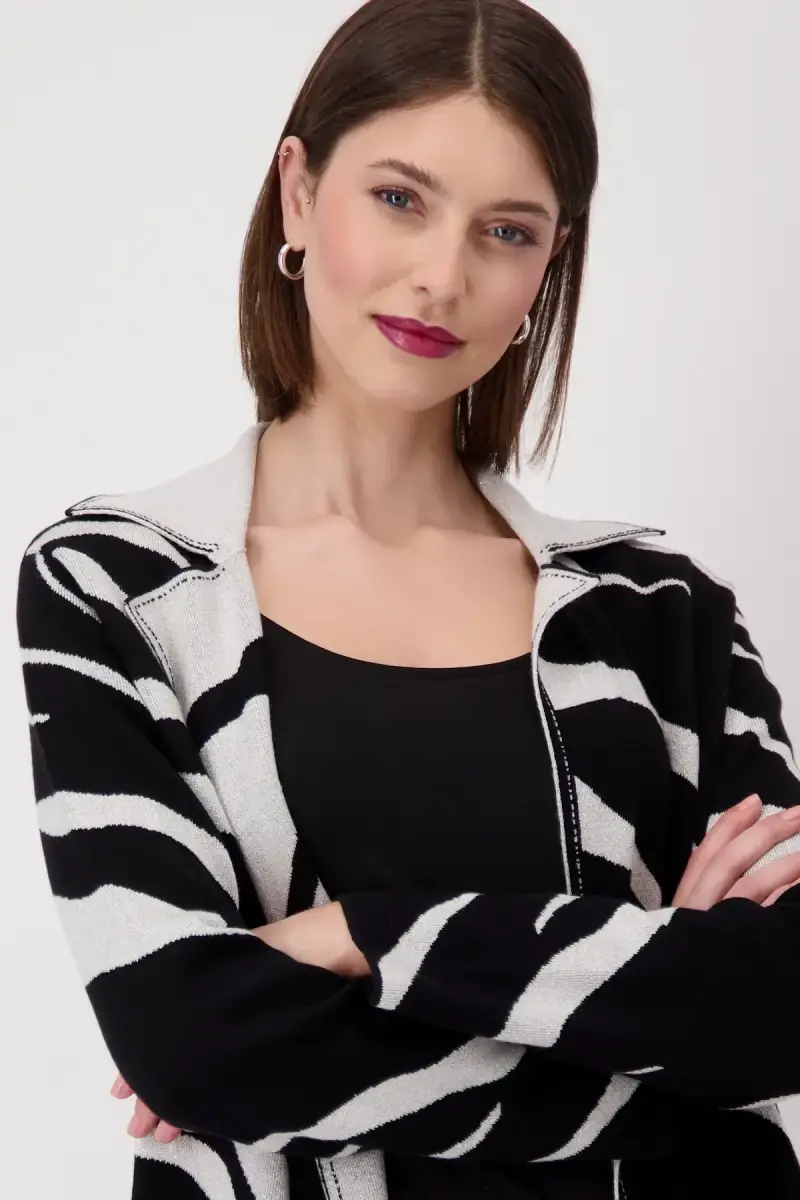 Monari Wendemantel Mit Tigermuster