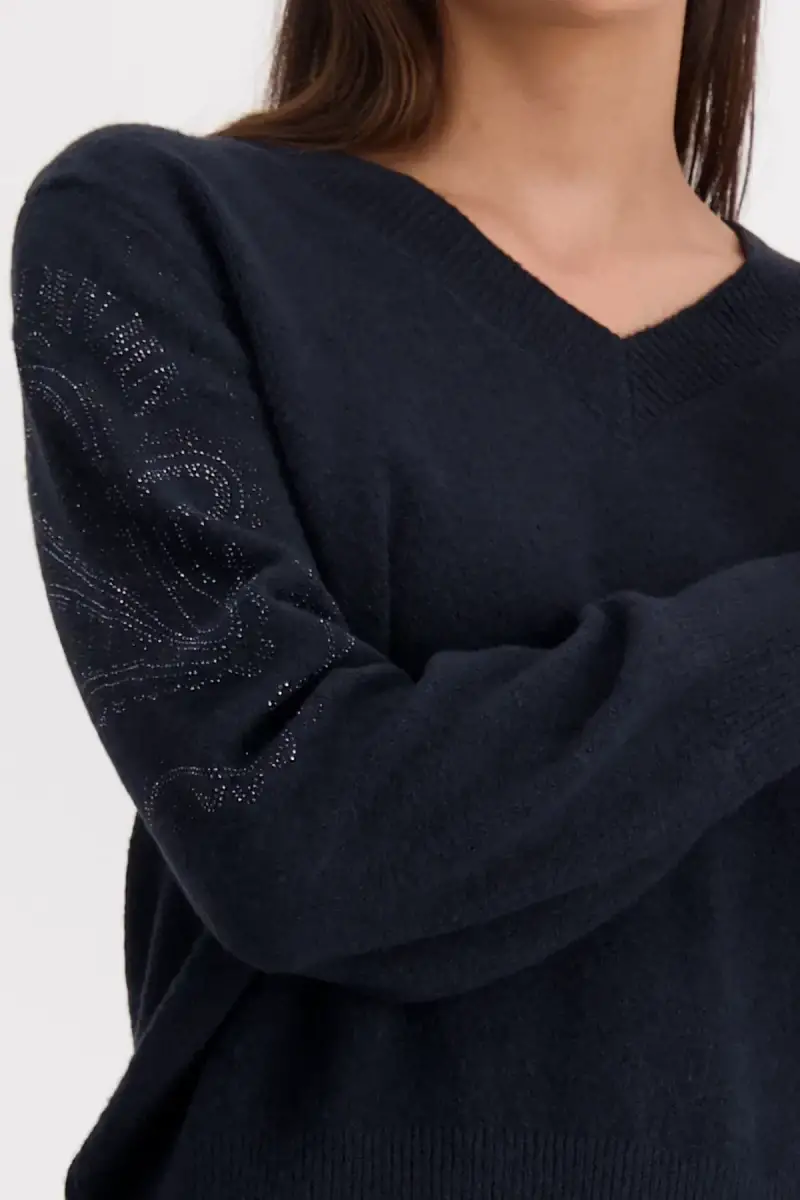 Monari Wendepullover Mit Schmuck