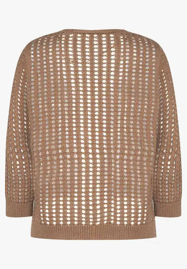More & More Ajour Cardigan, Soft Toffee, Sommer-Kollektion