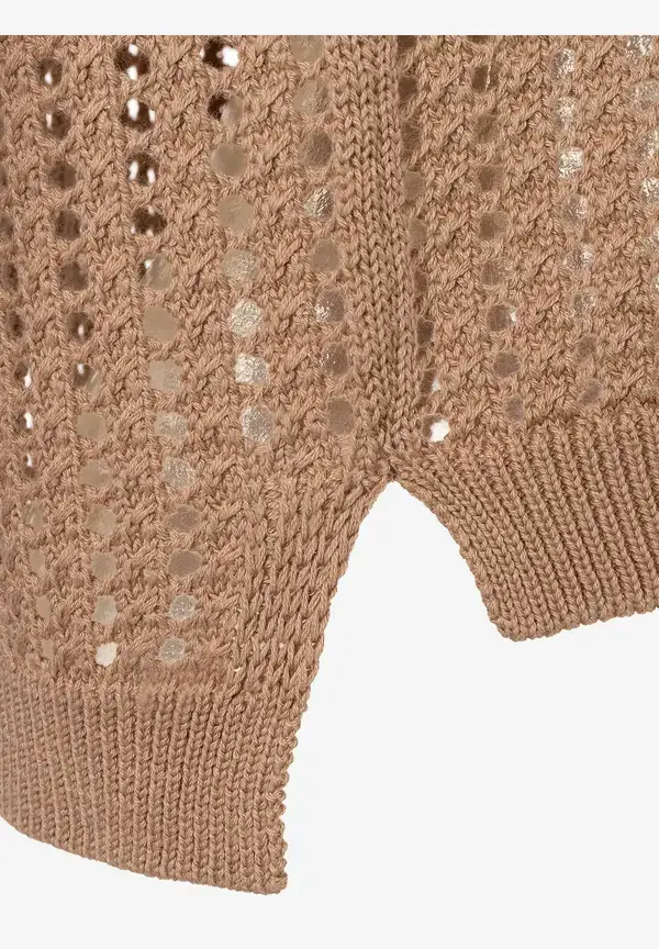 More & More Ajour Cardigan, Soft Toffee, Sommer-Kollektion