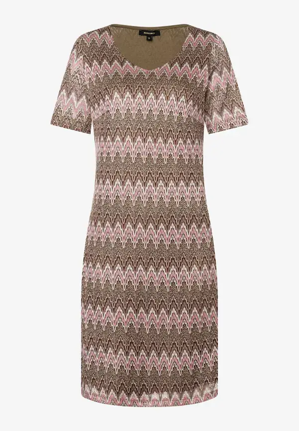 More & More Ajour Jerseykleid, Zick-Zack Dessin, Sommer-Kollektion