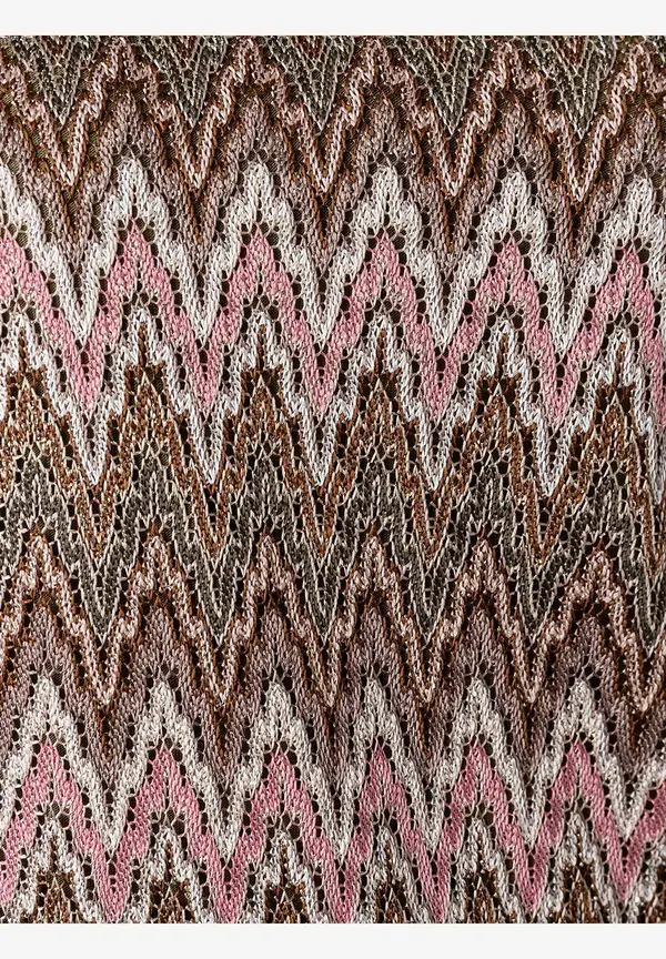 More & More Ajour Jerseykleid, Zick-Zack Dessin, Sommer-Kollektion