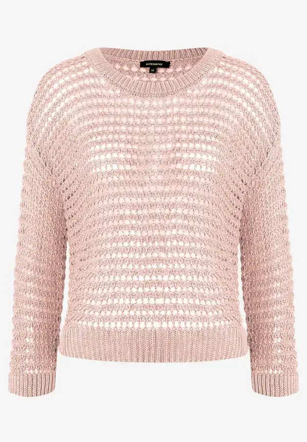 More & More Ajour Pullover, Powder Rose, Sommer-Kollektion