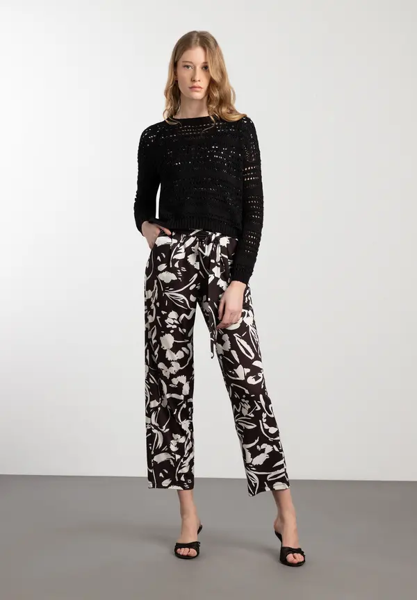 More & More Ajour-Pullover, Schwarz, Frühjahrs-Kollektion