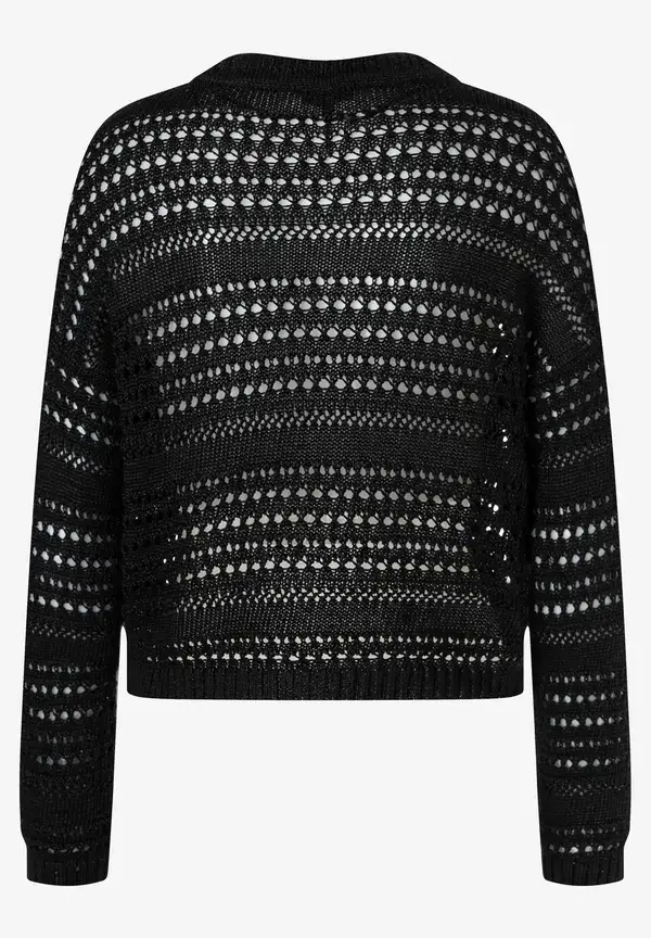 More & More Ajour-Pullover, Schwarz, Frühjahrs-Kollektion