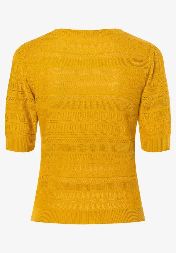 More & More Ajour Pullover, Warm Sunglow, Sommer-Kollektion