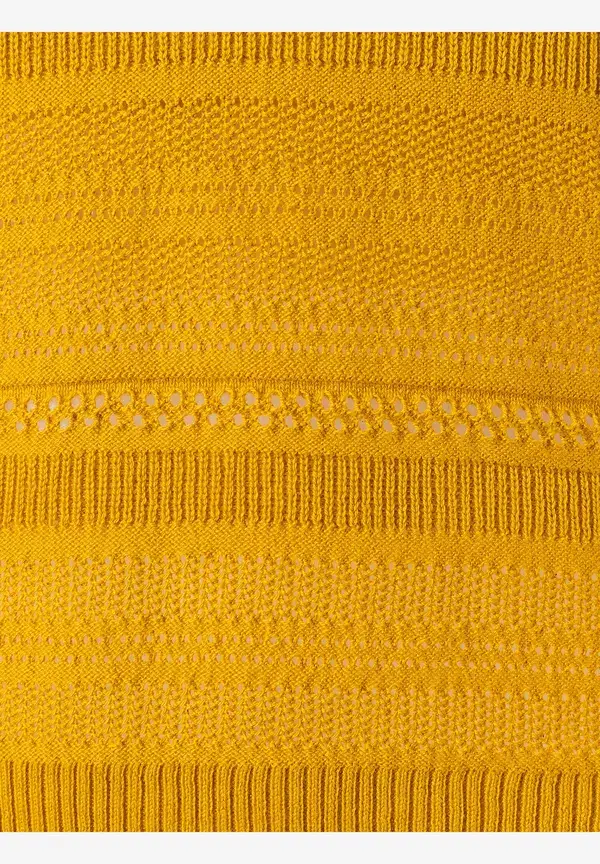 More & More Ajour Pullover, Warm Sunglow, Sommer-Kollektion