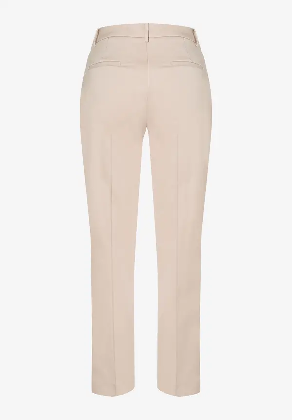 More & More Anzughose Mit Feiner Struktur, Beige, Frühjahrs-Kollektion