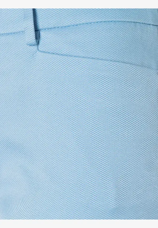 More & More Anzughose Mit Feiner Struktur, Hellblau, Frühjahrs-Kollektion