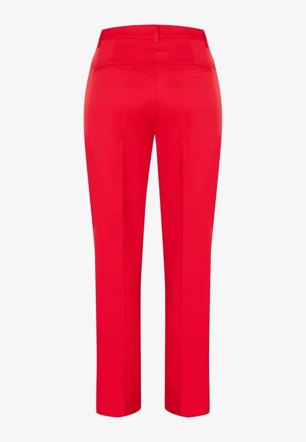 More & More Anzughose Mit Feiner Struktur, Rot, Frühjahrs-Kollektion
