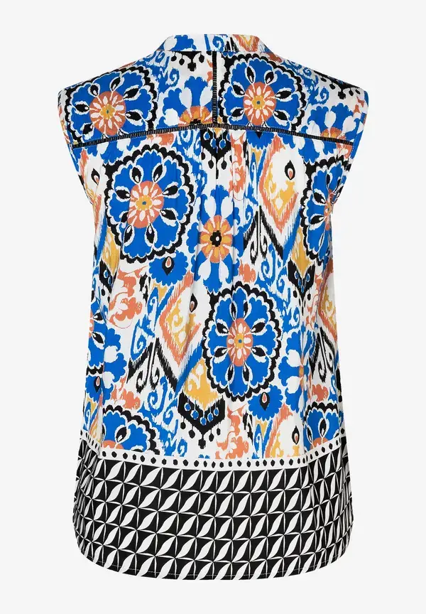 More & More ärmellose Bluse, Ornament-Print, Sommer-Kollektion