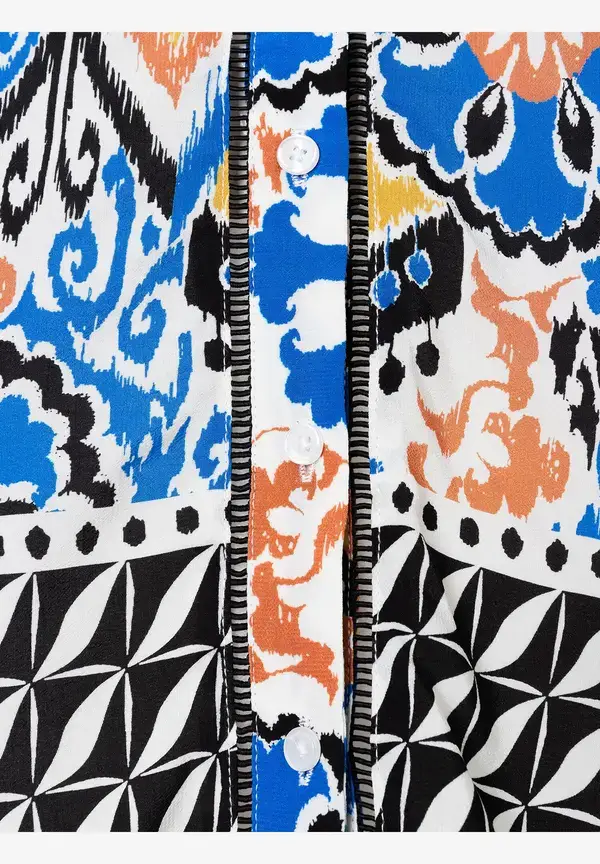 More & More ärmellose Bluse, Ornament-Print, Sommer-Kollektion