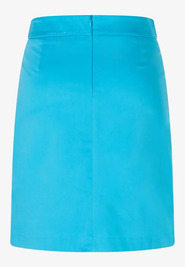 More & More Baumwoll-Satin Rock, Türkis, Frühjahrs-Kollektion