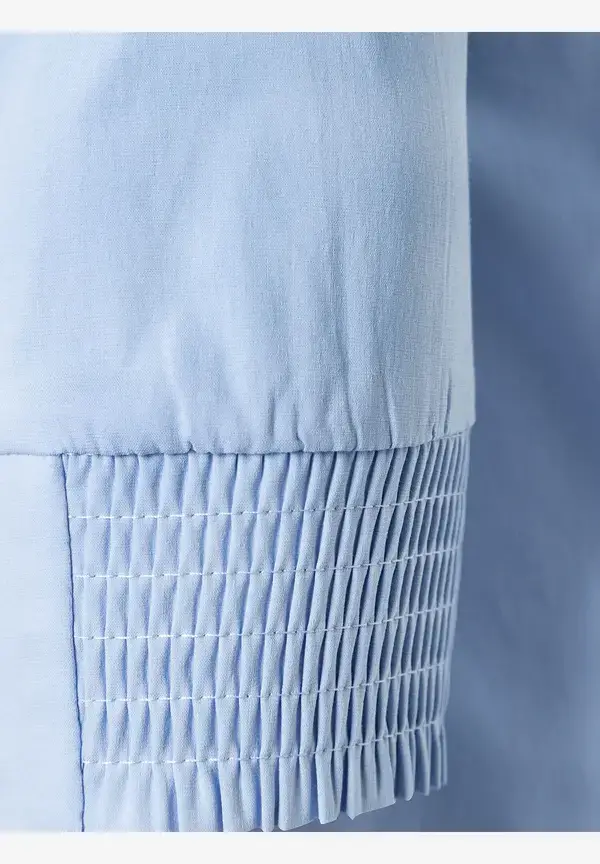 More & More Baumwoll/Stretch Bluse, Hellblau, Sommer-Kollektion