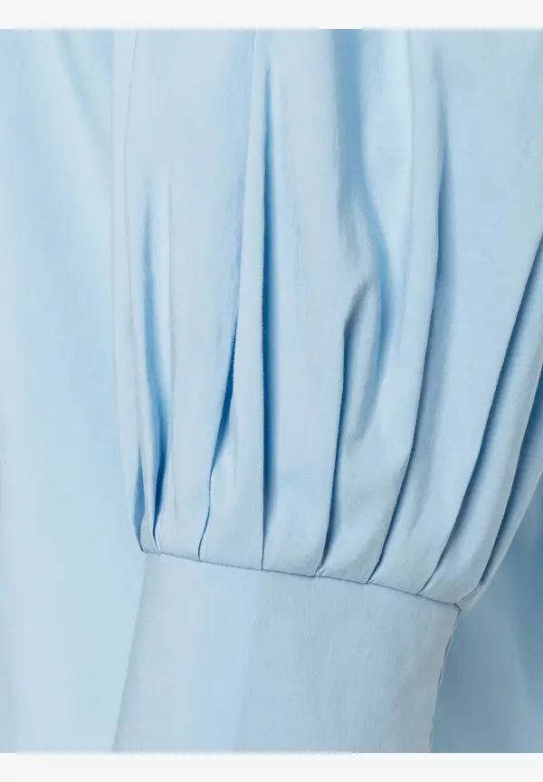 More & More Baumwoll/Stretch Bluse, Light Skyblue, Frühjahrs-Kollektion