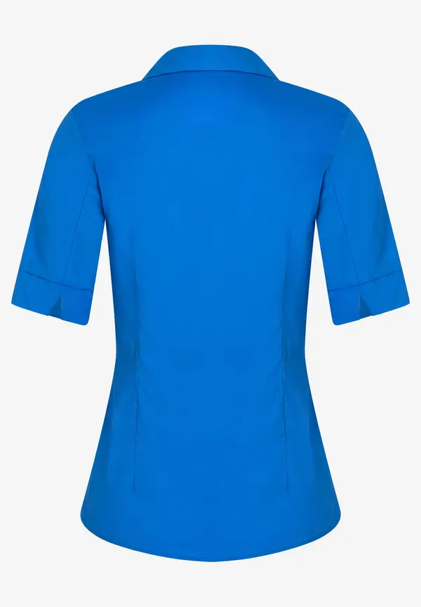 More & More Baumwoll/Stretch Bluse, Magic Blue, Sommer-Kollektion