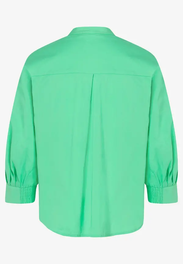 More & More Baumwoll/Stretch Bluse, March Green, Frühjahrs-Kollektion