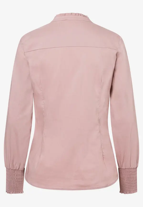 More & More Baumwoll/Stretch Bluse, Rosa, Herbst-Kollektion