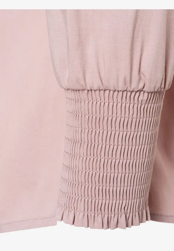 More & More Baumwoll/Stretch Bluse, Rosa, Herbst-Kollektion