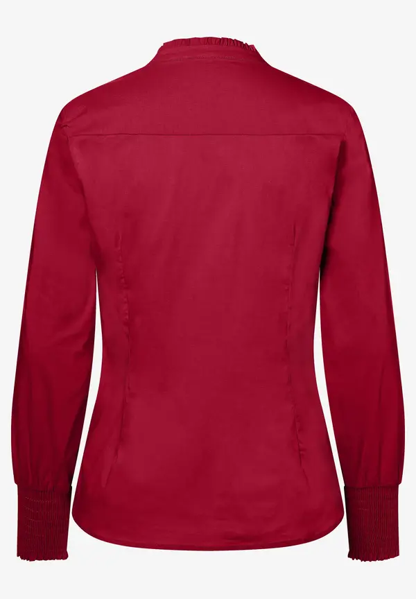 More & More Baumwoll/Stretch Bluse, Rot, Herbst-Kollektion