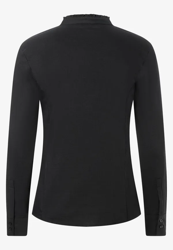 More & More Baumwoll/Stretch Bluse, Schwarz, Herbst-Kollektion