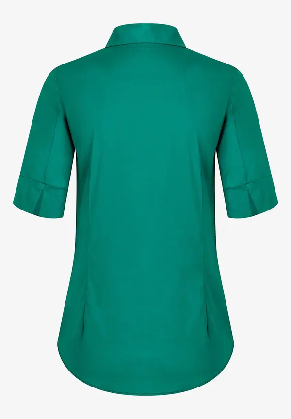 More & More Baumwoll/Stretch Bluse, Summergarden Green, Sommer-Kollektion