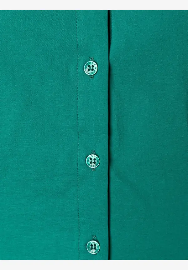 More & More Baumwoll/Stretch Bluse, Summergarden Green, Sommer-Kollektion