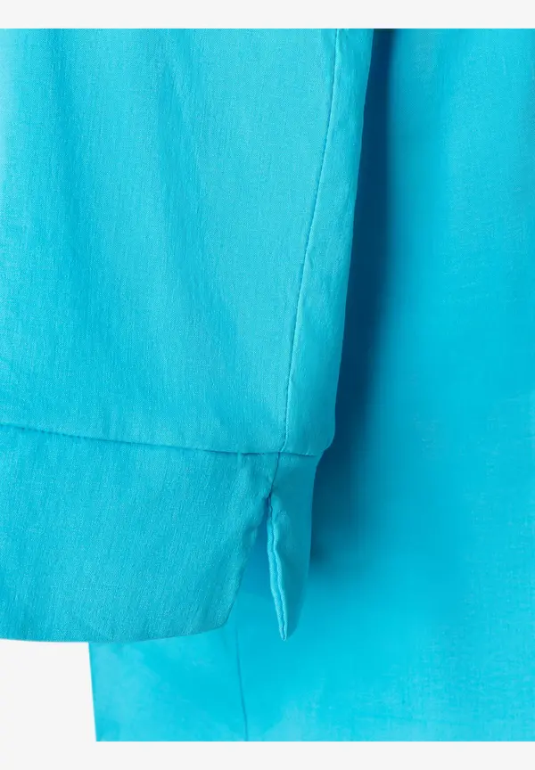 More & More Baumwoll/Stretch Bluse, Türkis, Frühjahrs-Kollektion