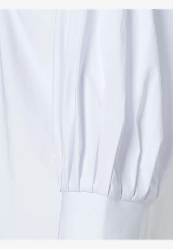 More & More Baumwoll/Stretch Bluse, Weiß, Frühjahrs-Kollektion