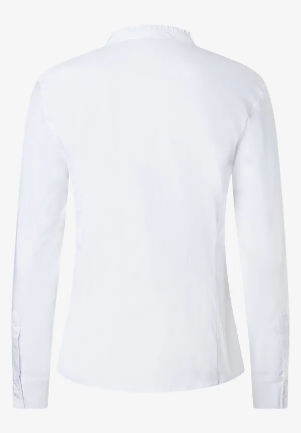 More & More Baumwoll/Stretch Bluse, Weiß, Herbst-Kollektion