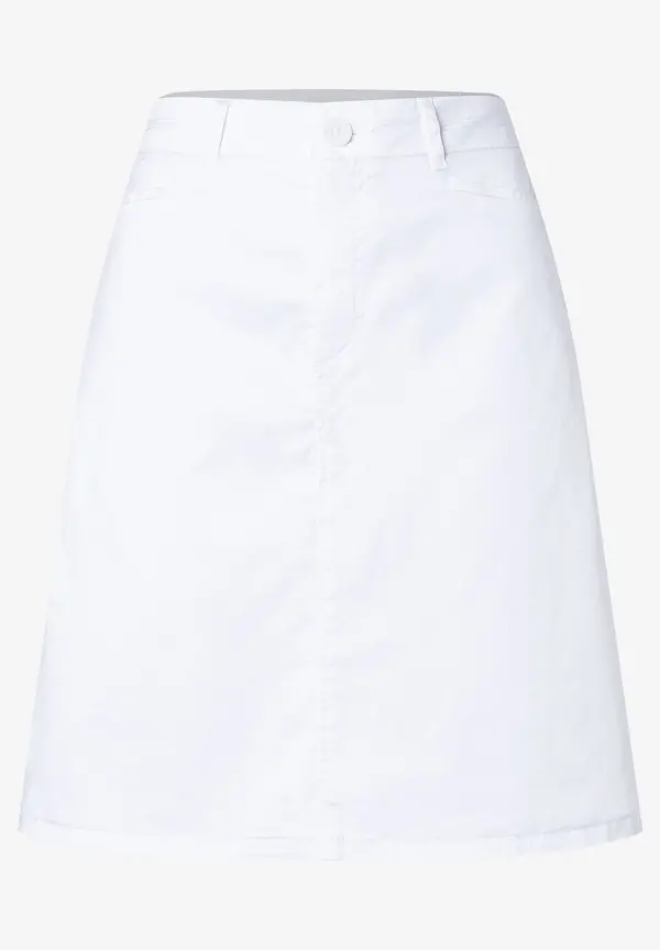 More & More Baumwoll/Stretch Rock, Weiß, Sommer-Kollektion