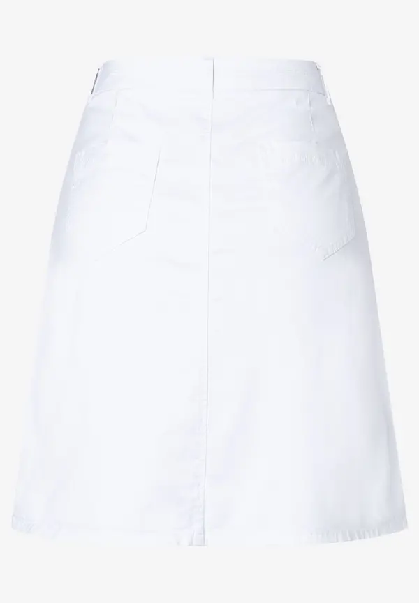 More & More Baumwoll/Stretch Rock, Weiß, Sommer-Kollektion