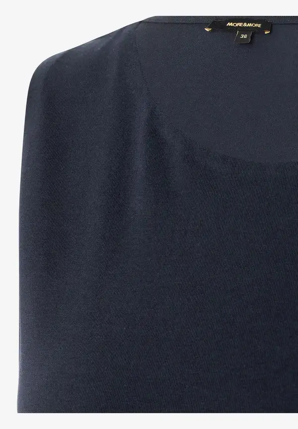 More & More Baumwoll/Stretch Top, Marine, Frühjahrs-Kollektion
